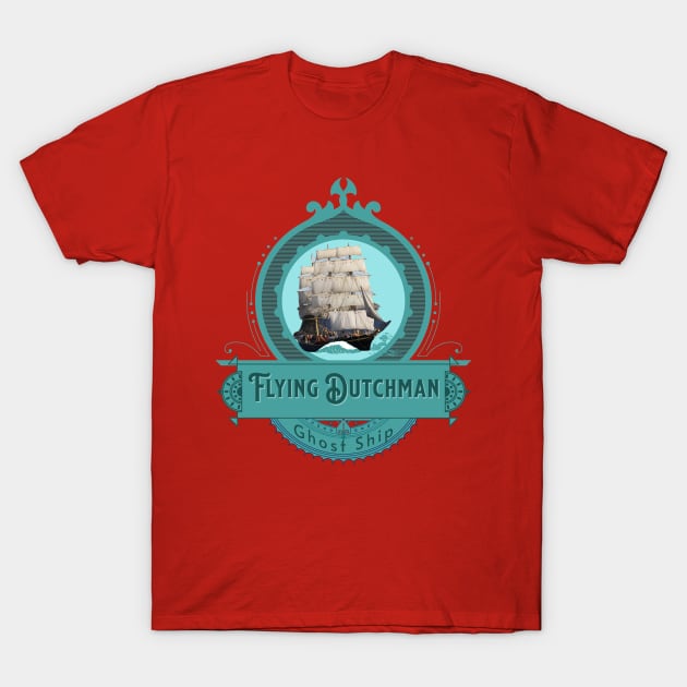 Flying Dutchman Ghost Ship T-Shirt by Bootylicious